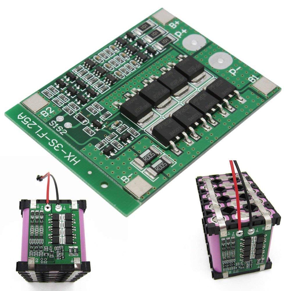 12.6V BMS 3S 25A 18650 Lithium Battery Protection Board HX-3S-FL25A-A - Image 5