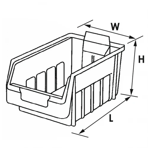 Alkon: SB 2 Supra Bin 170mm X 100mm X 85mm Blue/Red - Image 12