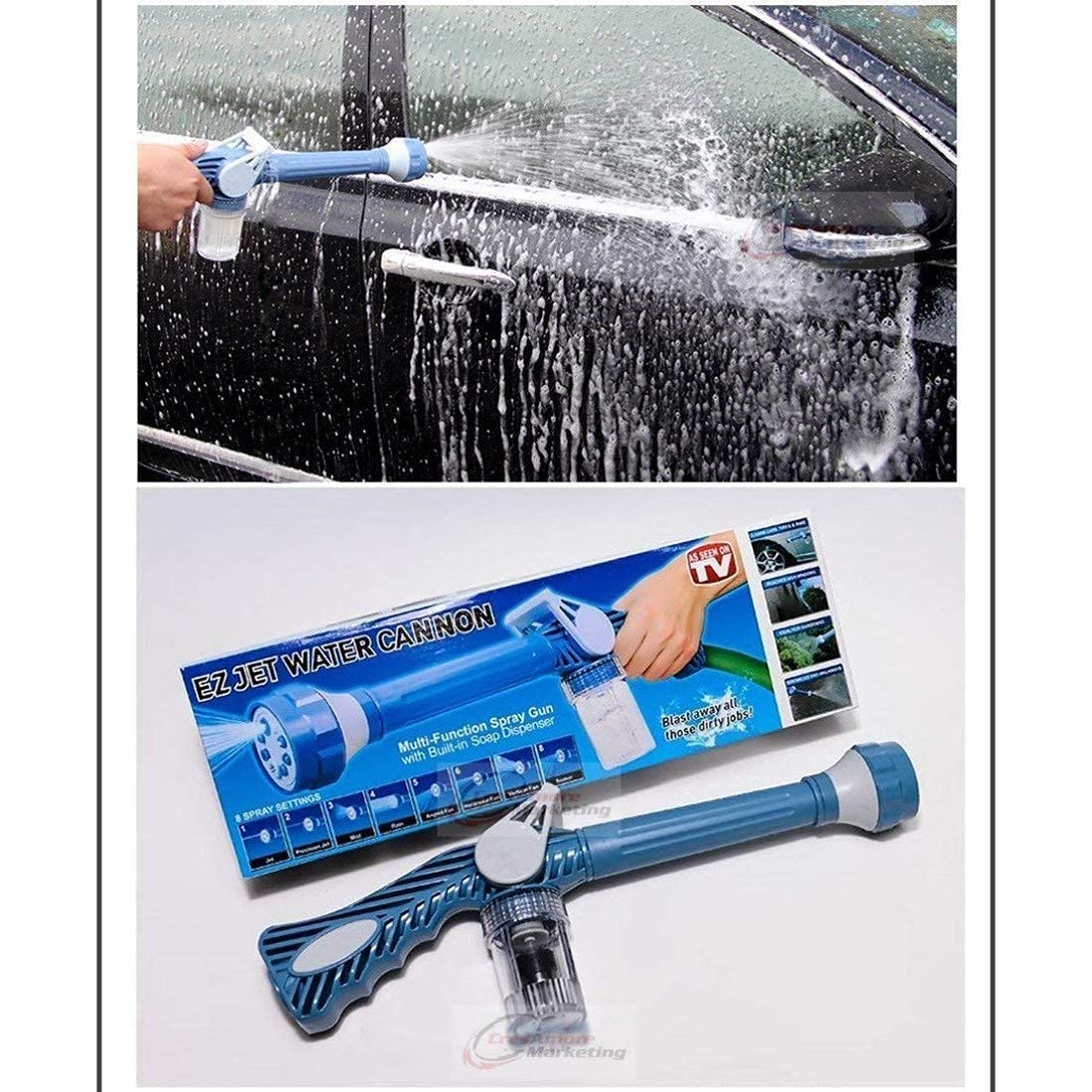 Ez Jet Water Cannon 8 In 1 Turbo Water Spray Gun For Cars / Garden - Image 4
