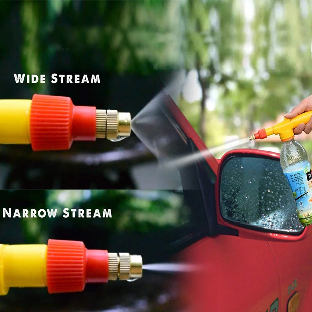 Handheld Bottle Sprayer Pump with Adjustable Brass Nozzle for DIY/Garden/Wash - Image 4