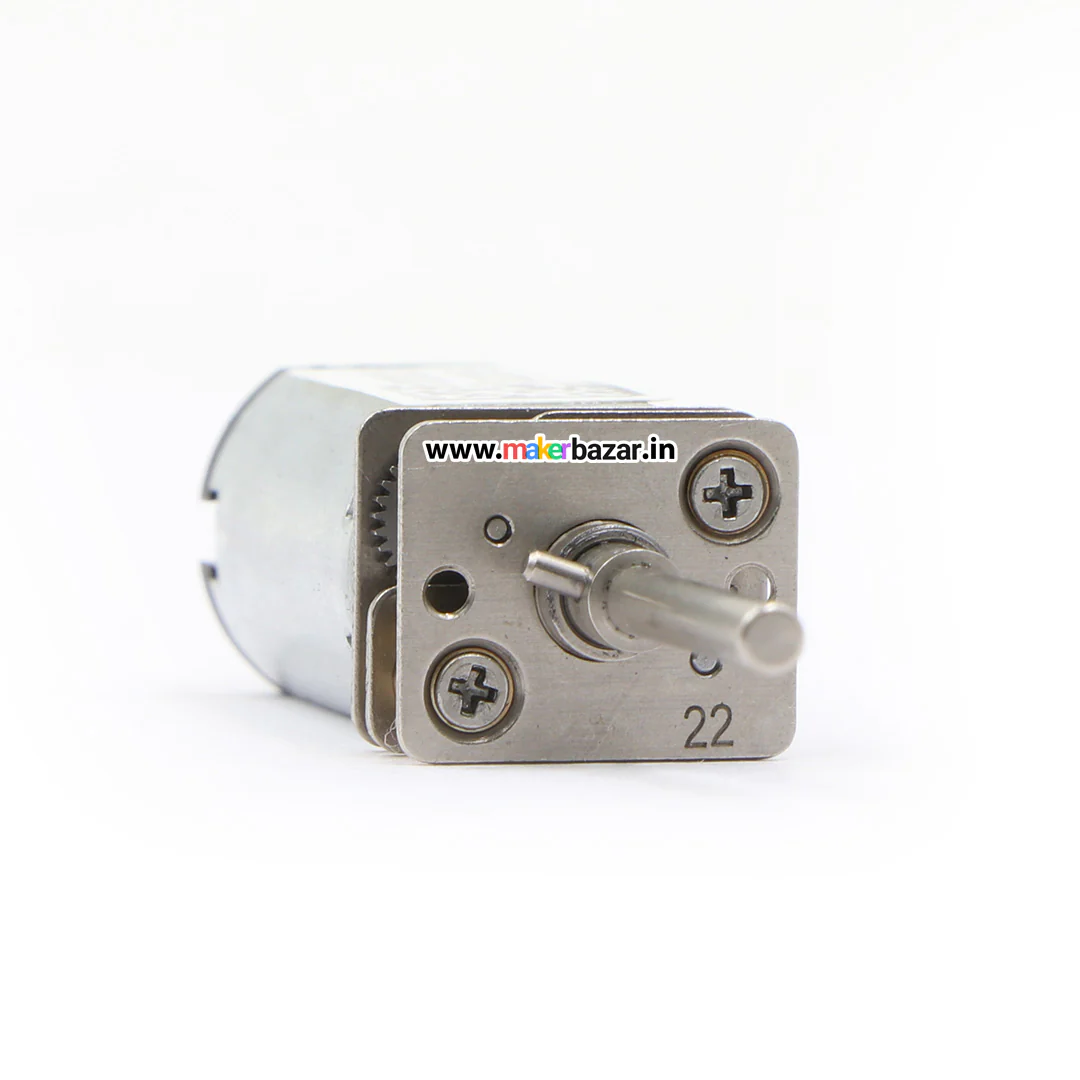 N20 3V-9VDC 14mm Long Shaft Miniature Metal Gear Motor - Image 5